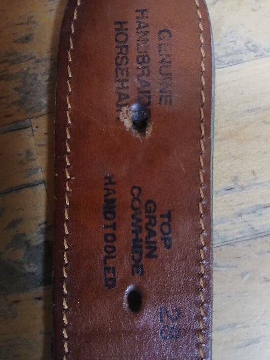 Gorgeous Woven Horse-Hair Leather Cowgirl Belt with Buckle size 28 main image 4